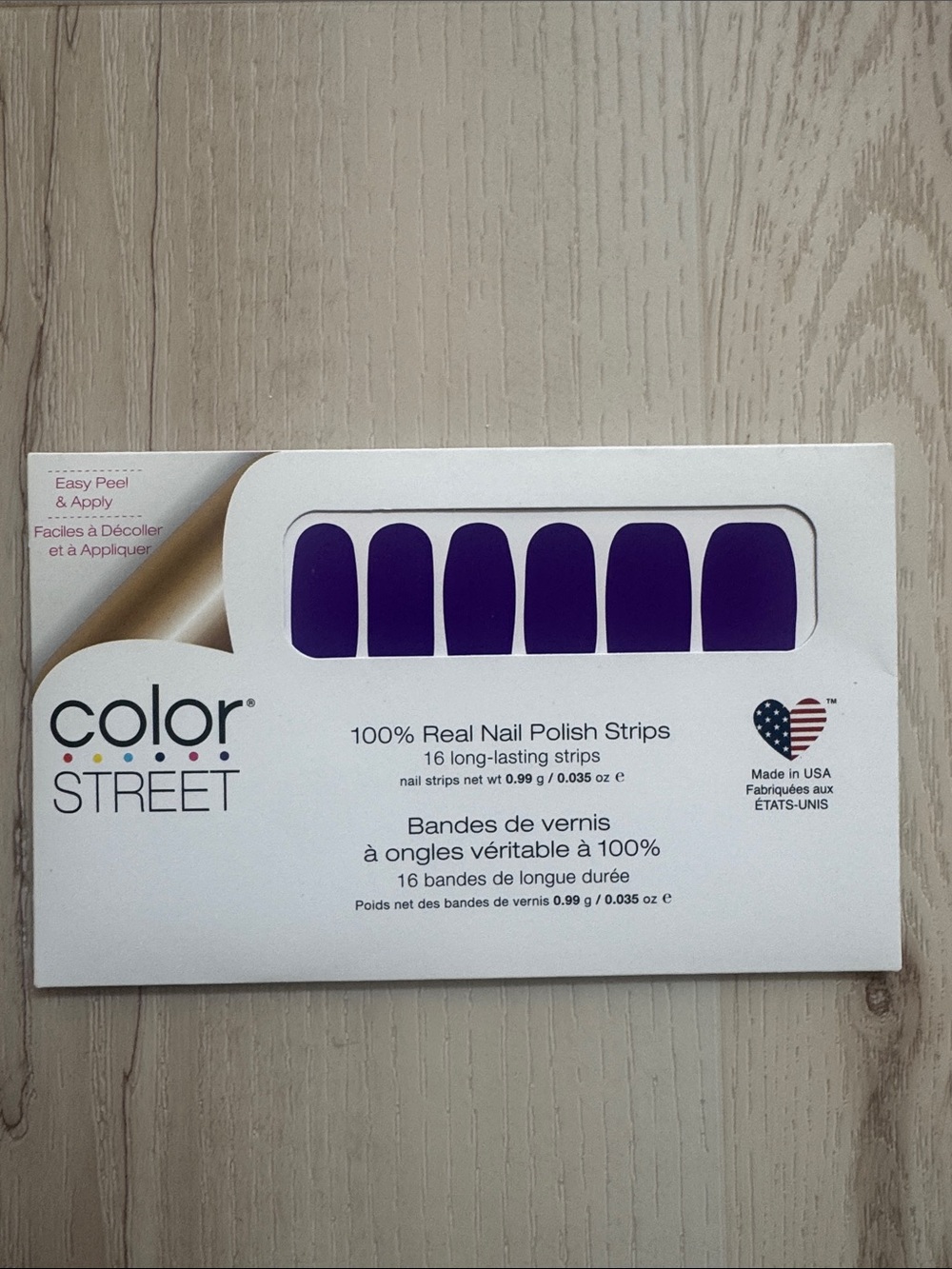 Color Street Super Charged Deep Purple  Nail Polish Strips